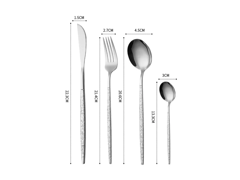 YMX-1050 葡式木纹柄410不锈钢餐具