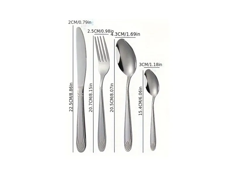 YMX-1013 菠萝纹柄410不锈钢餐具