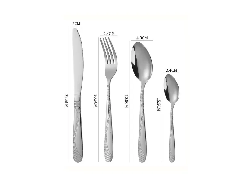 YMX-1015 S形装饰柄410不锈钢餐具